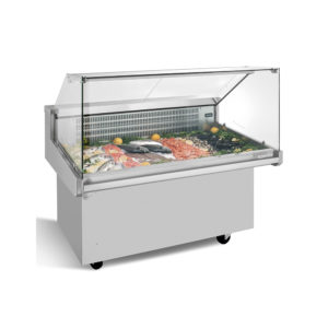 Fish displays case. For fish trolley