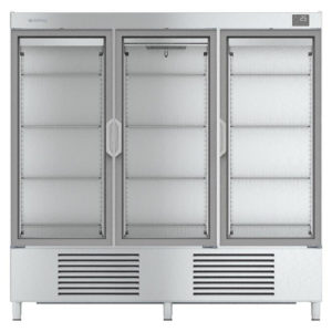 Bottom mounted freezer glass door reach in . National 500/1000L