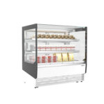 Vitrina caliente expositora para pastelería. Recta